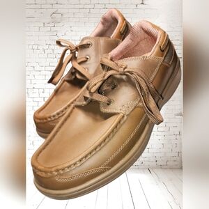 Orthofeet Men’s Comfort Leather Orthopedic Walking Shoes Brown Size 11.5 Wide 2E